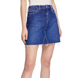 PAIGE Aideen Denim Mini Skirt SZ 14